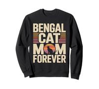 Bengal Cat Mom Forever Retro Sweatshirt