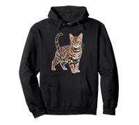 Bengal Cat Mom Rosetted Spotted Wild Baby Rosette Pullover Hoodie