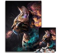 Bengal Cat Nebula Puzzle 1000 Pieces Jigsaw Jigsaw Puzzles Interactive Family Game, Ideal, Family Activity Game 26X38CM/10.23x14.96inch