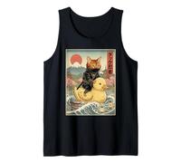 Bengal Cat Ninja Japan Vintage Japanese Ukiyo-e Art Tank Top