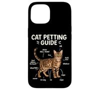 Bengal Cat Petting Guide Funny Cat Lover Case for iPhone 15