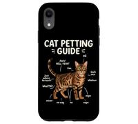 Bengal Cat Petting Guide Funny Cat Lover Case for iPhone XR