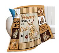 Bengal Cat Print Blanket Cute Animal Throw Blankets for Couch Sofa Stuff Decor Lightweight Soft Cozy Fleece Plush Flannel Bedding Blanket Gifts for Baby Girls Boys Kids Lover Adults Men Women 40"x50"