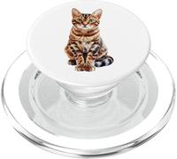 Bengal Cat Spotted Feline Pet Lover PopSockets PopGrip for MagSafe