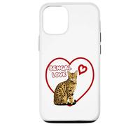 Bengal Cat Valentine Heart for Kitten and Animal Lovers Case for iPhone 12/12 Pro