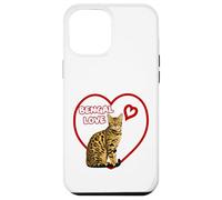 Bengal Cat Valentine Heart for Kitten and Animal Lovers Case for iPhone 12 Pro Max