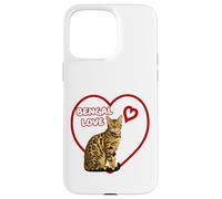 Bengal Cat Valentine Heart for Kitten and Animal Lovers Case for iPhone 15 Pro Max