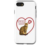 Bengal Cat Valentine Heart for Kitten and Animal Lovers Case for iPhone SE (2020) / 7/8