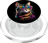 Bengal Cat with Sunglasses Leopardette Cute Wild Bengal Cats PopSockets PopGrip for MagSafe