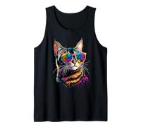 Bengal Cat with Sunglasses Leopardette Cute Wild Bengal Cats Tank Top