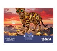 Bengal Cats1000 Piece Puzzle Educational Game Cute Cats A Challenging Puzzle for Adults 70x50cm/1000pcs
