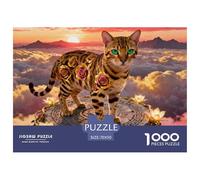 Bengal Cats1000 Piece Puzzle Puzzle Cute Cats Clever Puzzles Gifts for Women And Men 70x50cm/1000pcs