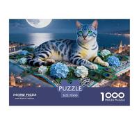 Bengal Cats1000 Piece Puzzle Puzzle Games Cute Cats Puzzle Gift for The Whole Family 70x50cm/1000pcs