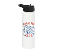 Bengal Mom Club Wild Heart Cat Lover Stainless Steel Insulated Water Bottle
