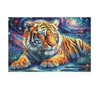 Bengal Tiger 1000 Piece Complete DIY Jigsaw Puzzle Wildlife Collectors Mind Relaxation Educational Decorative Puzzle Gifts for Adults Recycled Cardboard 1000 PCS