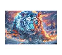 Bengal Tiger 1000 Piece Complete DIY Jigsaw Puzzle Wildlife Collectors Mind Relaxation Educational Decorative Puzzle Gifts for Adults Recycled Cardboard 1000 PCS