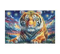 Bengal Tiger 1000-piece Jigsaw Puzzle Bundle Wildlife Family Puzzle Lovers Brain Training Mindful Activity Spring Gift Durable Cardboard 1000 PCS
