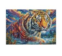 Bengal Tiger 300 Piece Complete DIY Jigsaw Puzzle Wildlife Collectors Mind Relaxation Educational Decorative Puzzle Gifts for Adults Recycled Cardboard 300 PCS