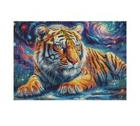 Bengal Tiger 300 Piece Complete DIY Jigsaw Puzzle Wildlife Collectors Mind Relaxation Educational Decorative Puzzle Gifts for Adults Recycled Cardboard 300 PCS