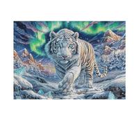 Bengal Tiger 300 Piece Complete Jigsaw Puzzle Set Wildlife Teens Beginners Educational Challenge Puzzle Fans Group Play Anniversary Creativity & Gift Giving 300 PCS