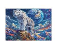 Bengal Tiger 300 Piece Complete Jigsaw Puzzle Set Wildlife Teens Beginners Educational Challenge Puzzle Fans Group Play Anniversary Cardboard 300 PCS