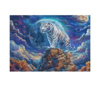 Bengal Tiger 300 Piece Count Premium Jigsaw Puzzle Wildlife For Adults Teens 14+ Concentration Training Indoor Game Family Game Night 300 PCS