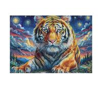 Bengal Tiger 300 Piece Premium Jigsaw Puzzle Wildlife For Men Educational Decompression Adults Anxiety Memory Care Mothers Valentines Wooden 300 PCS