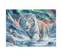 Bengal Tiger 500 Piece Count Jigsaw Puzzle Set Wildlife For Adults Teens 14+ Concentration Training Indoor Game Family Game Night Rigid Cardboard 500 PCS