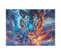Bengal Tiger 500 Piece Jigsaw Puzzle for Adults Wildlife Jigsaw Morning Leisure Activity Vibrant Brainteaser Perfect Holiday Present Home Decor Accent 500 PCS