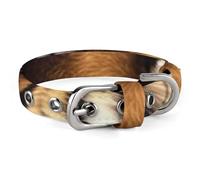 Bengal Tiger Dog Collar Adjustable Soft and Comfortable Puppy Collars with Metal Buckle Pet Collar for Small Medium Pet