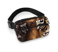 Bengal Tiger Fanny Pack for Women Men Waist Bag Belt Bag Adjustable Casual Bag for Travel Sports Hiking, white, 7.9x5.1inches