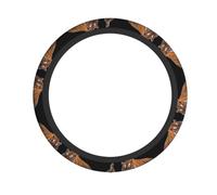 Bengal Tiger Steering Wheel Protective Cover (15 inches), Soft, Breathable and Durable, Suitable for Sports Cars and Cars