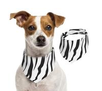 Bengal Tiger Texture,Dog Bandanas Cotton Pet Scarf Adjustable Bibs for Pet,S