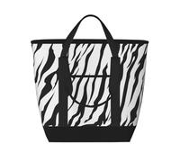Bengal Tiger Texture,Lunch Bags Large Capacity Insulated Tote Bag For Women Men Work Picnic Travel