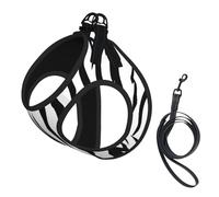 Bengal Tiger Texture Printed,Pet Harness,Adjustable Reflective Dog Harness,Pet Leash Vest,L