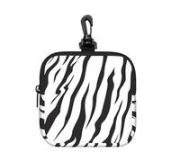 Bengal Tiger Texture, Square Zipper Storage Bag, Neoprene Coin Purse, Small Wallets, Change Pouch, Change Purse