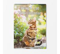Bengal Wall Calendar - Choice Of Sizes - A3 Cat Calendar - Cat Lovers Monthly Planner 2026