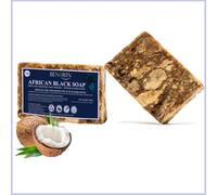 BENGRIN African Black Soap - 2 Pack of 100g - Handmade Natural Face & Body Wash Bar - Rich in Shea Butter, Coconut Oil, Cocoa & Palm Kernel Oil - Raw Organic Ingredients for All Skin Types from Ghana