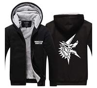 BENGZAN Monster Hunter - Hoodies For Men Winter Thick Jackets Sherpa Lined Zip Up Heavyweight Fleece Coat Sweatshirt-A2||3XL