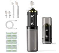 Benhip Electric Nasal Irrigation System, Cordless Neti Pot for Sinus Rinse & Nasal Care, 3 Adjustable Modes, 4 Nozzles Tips for Kids & Adults, IPX7 Waterproof, Foldable Design with 60 Salt Packs