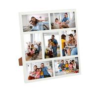 Benhurb Photo Frames Multiple Pictures, Family Multi Picture Frame for Wall Decor and Tabletop, Picture Frames for Multiple Pictures, Collage Photo Frame Set Displays Seven 4x6 Photos (White)