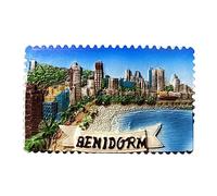 Benidorm Alicante Spain Refrigerator Magnet Travel Souvenir 3D Fridge Decoration Magnetic Sticker Craft Collection