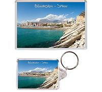 Benidorm - Costa Blanca - Spain - 1 x Jumbo Fridge Magnet & 1 x Double Sided Large Keyring