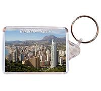 Benidorm - Costa Blanca - Spain - Double Sided Large Keyring Gift/Present/Souvenir BBSK895