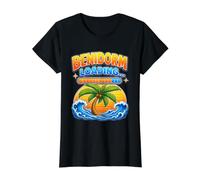 Benidorm Loading Holiday Countdown Design Value Graphic T-Shirt, Women, Black, L
