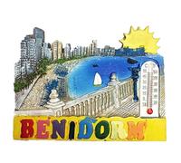 Benidorm Spain Europe World City Resin 3d Strong Fridge Magnet Souvenir Tourist Gift Chinese Magnet Hand Made Craft Creative Home and Kitchen Decoration Magnetic Sticker