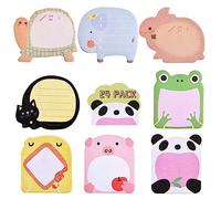 BENIFILE 24 Pack Cute Sticky Notes for Kids' Party Bags Favours Animal Designs Stickers for Kids Boys Girls Party Bag Fillers