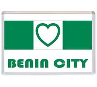 Benin City - Lover Nigeria/Nigerian Flag Towns & Cities - Jumbo Fridge Magnet Souvenir