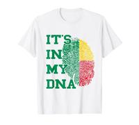 Benin It's in My DNA Thumbmark Beninese Flag Beninese Roots Value Graphic T-Shirt, Men, White, S