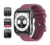 BENIO Smart Watches for Men (Answer/Make Calls),2.04" AMOLED Curved Display,Mens Smart Watch with Heart Rate/Sleep/SpO2 Monitor,140+ Sport Modes,Mens Fitness Watch for Android & iPhone,WineRed